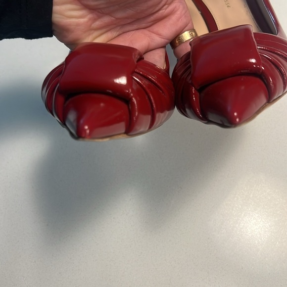 GIANVITO ROSSI 95 gathered glossed-leather pumps - Picture 14 of 14